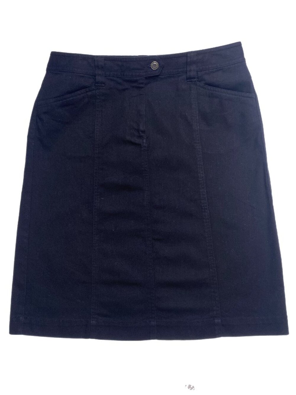 Talbots Black Denim Skirt Size 10